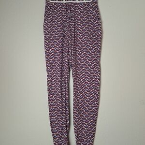Vera Bradley Pajama Pants Floral Flower Jogger Bottoms Size S Pockets Drawstring